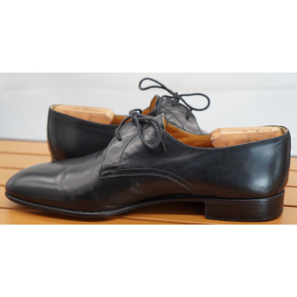 Bruno Magli Men’s Shoes Size 9 Black Plain Toe Oxfords Made In Italy Bolonga main image 8